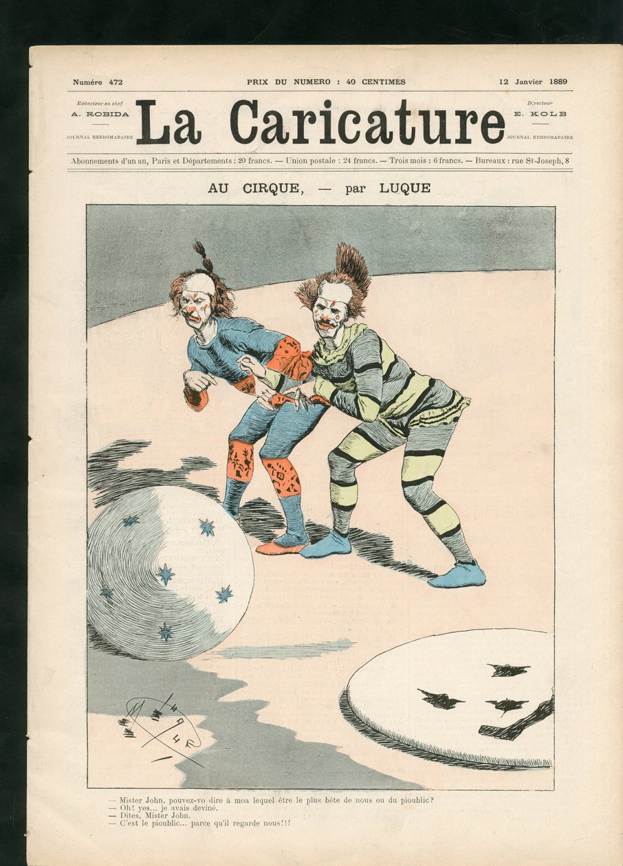 Karikatura (1880) od Manuel Luque