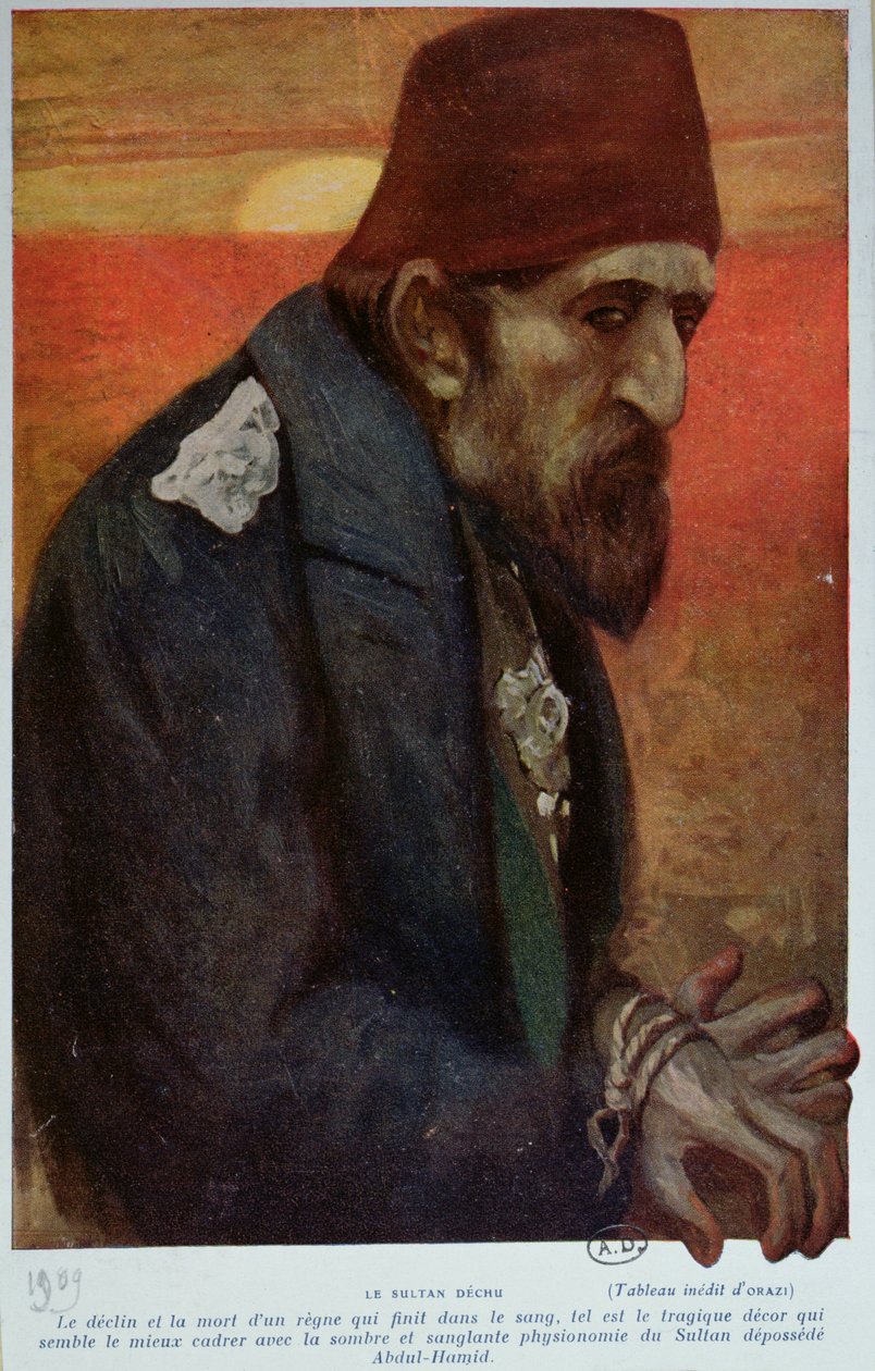 Sultán Abdul Hamid I (1842-1918) 1909 od Manuel Orazi