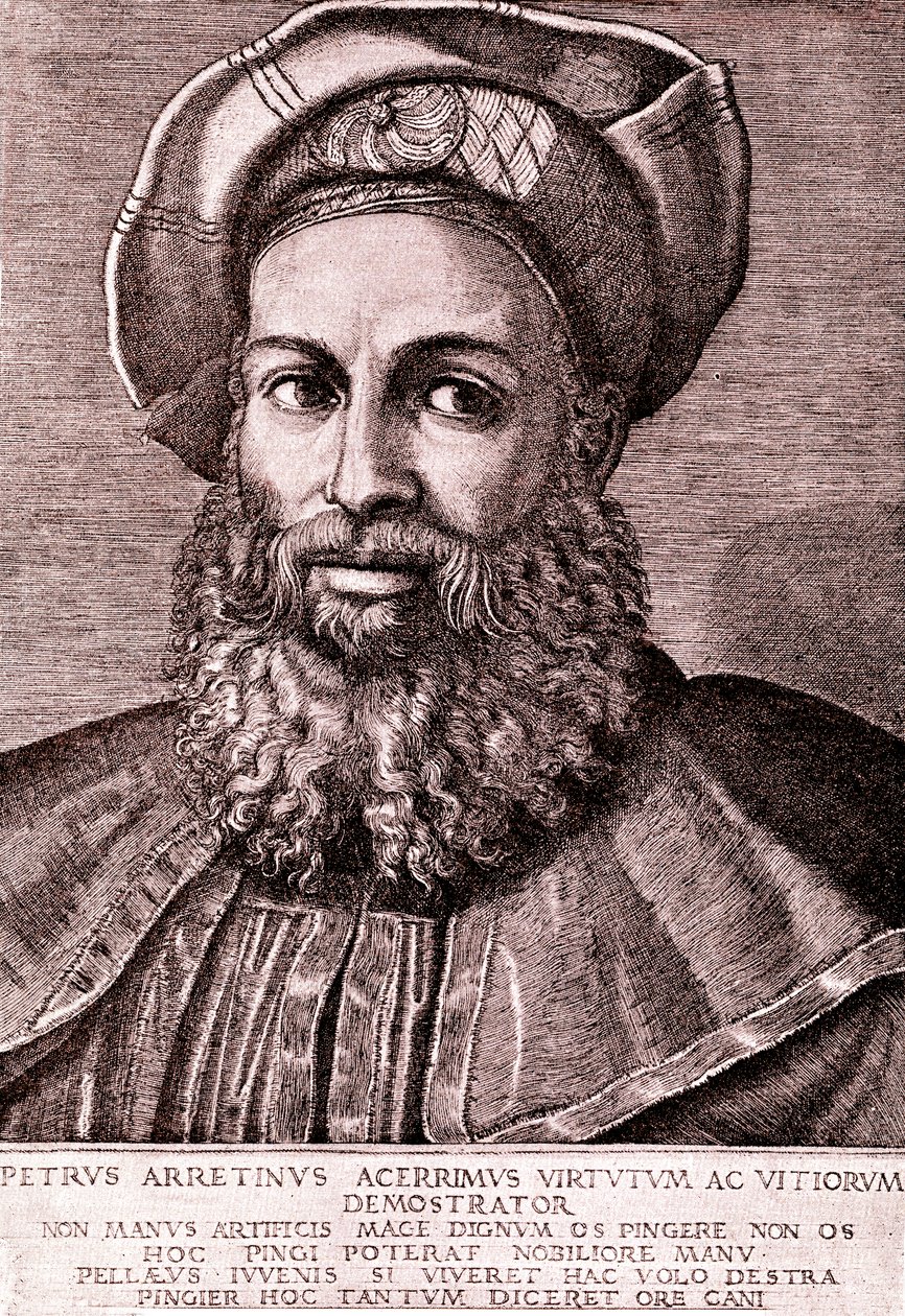 Pietro Aretino od Marcantonio (after) Raimondi