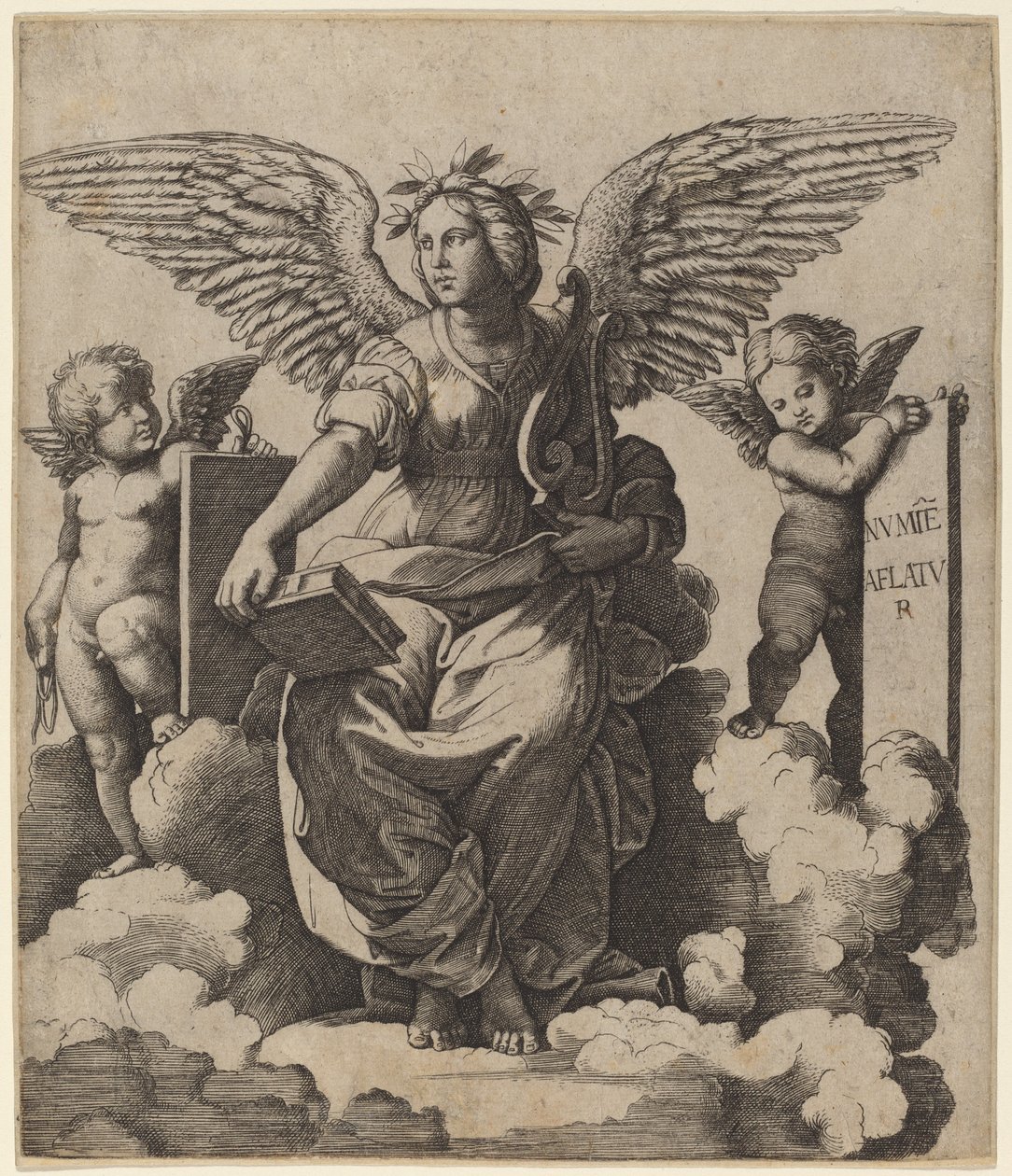 Poezie od Marcantonio Raimondi after Raphael