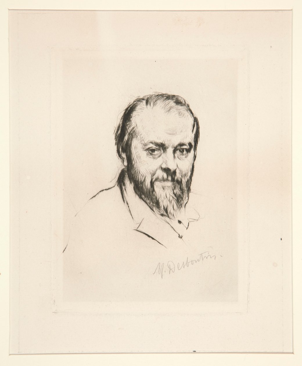 Portrét J.J. slepice od Marcellin Desboutin