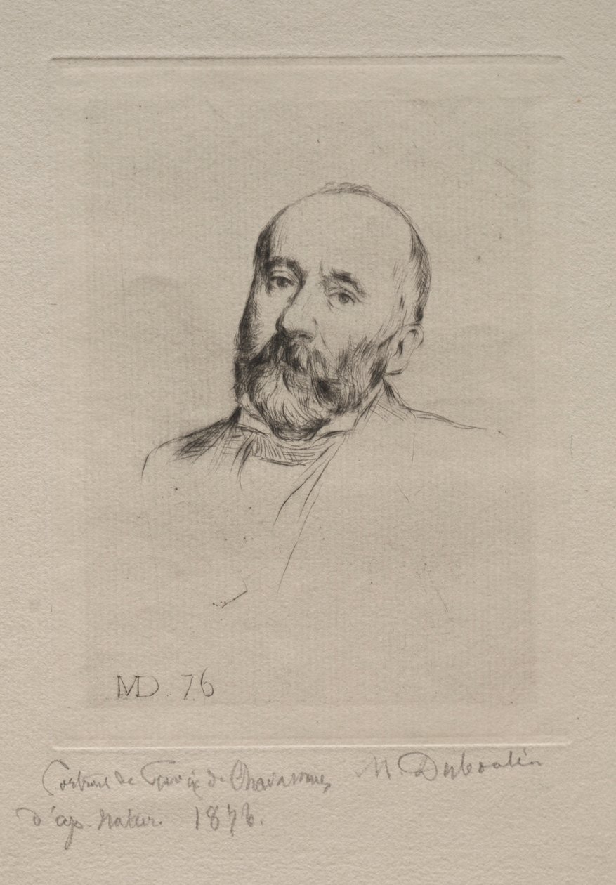 Puvis de Chavannes, 1876. od Marcellin Gilbert Desboutin