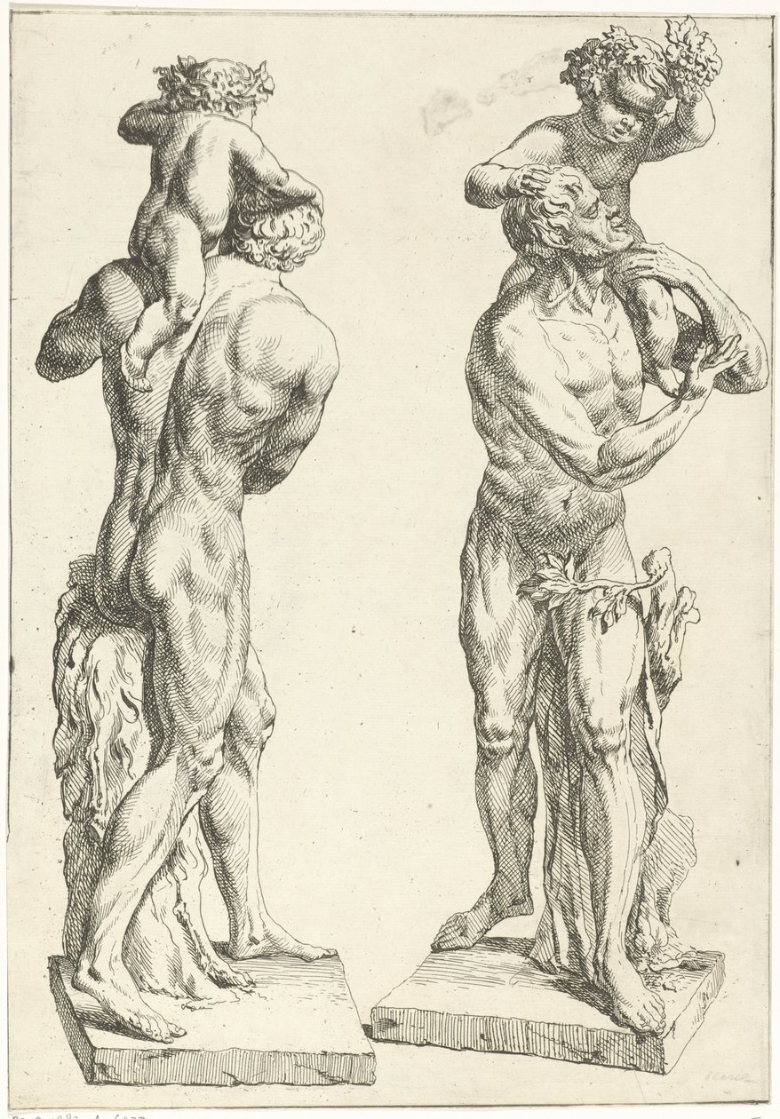 Silenus se setkal s de jonge Bacchus od Marcellus Laroon (I)