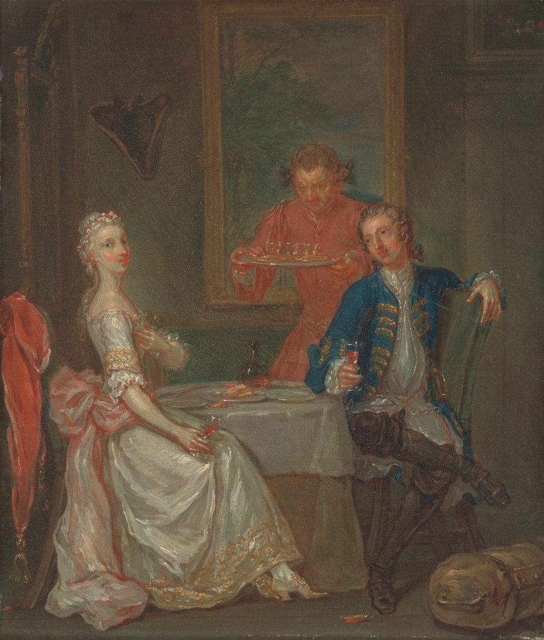 Rozhovor k večeři od Marcellus Laroon the Younger