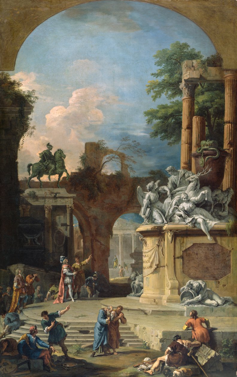 Alegorická hrobka 1. vévody z Devonshiru, cca 1725 od Sebastiano Ricci