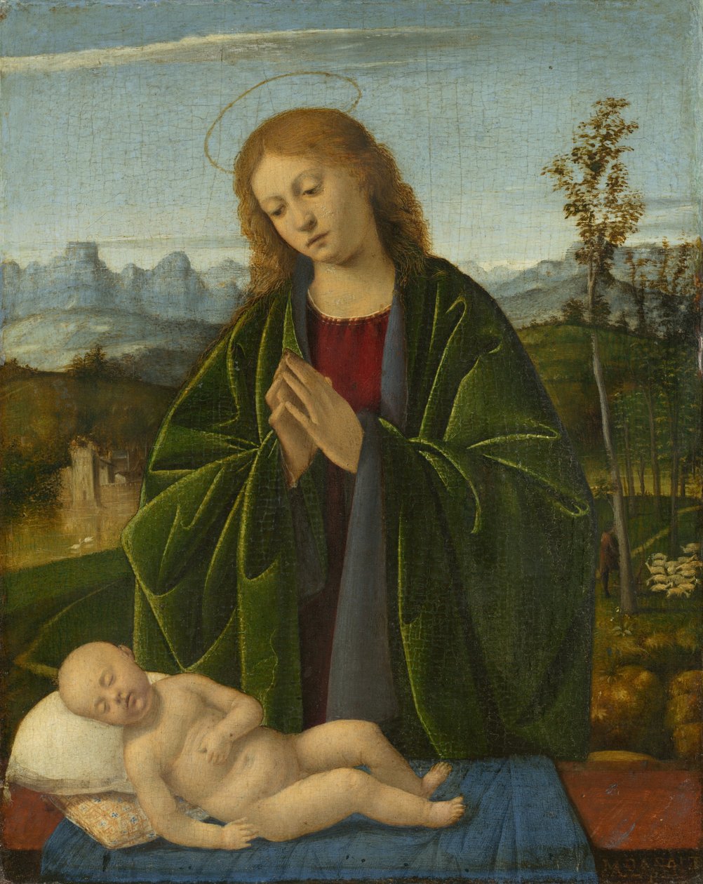Madonna zbožňující dítě, c. 1520. od Marco Basaiti