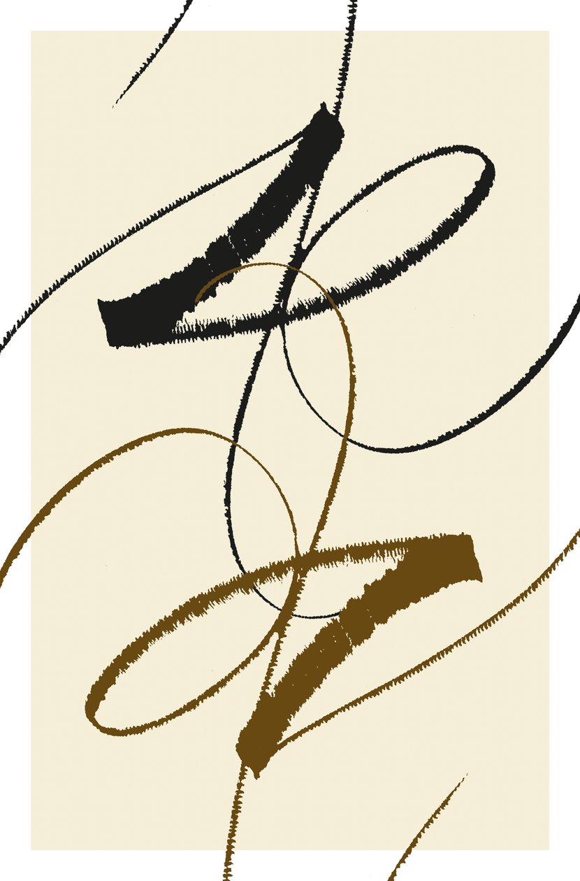 Tanec, 2014 (tuš na papíře) od Marco Campedelli