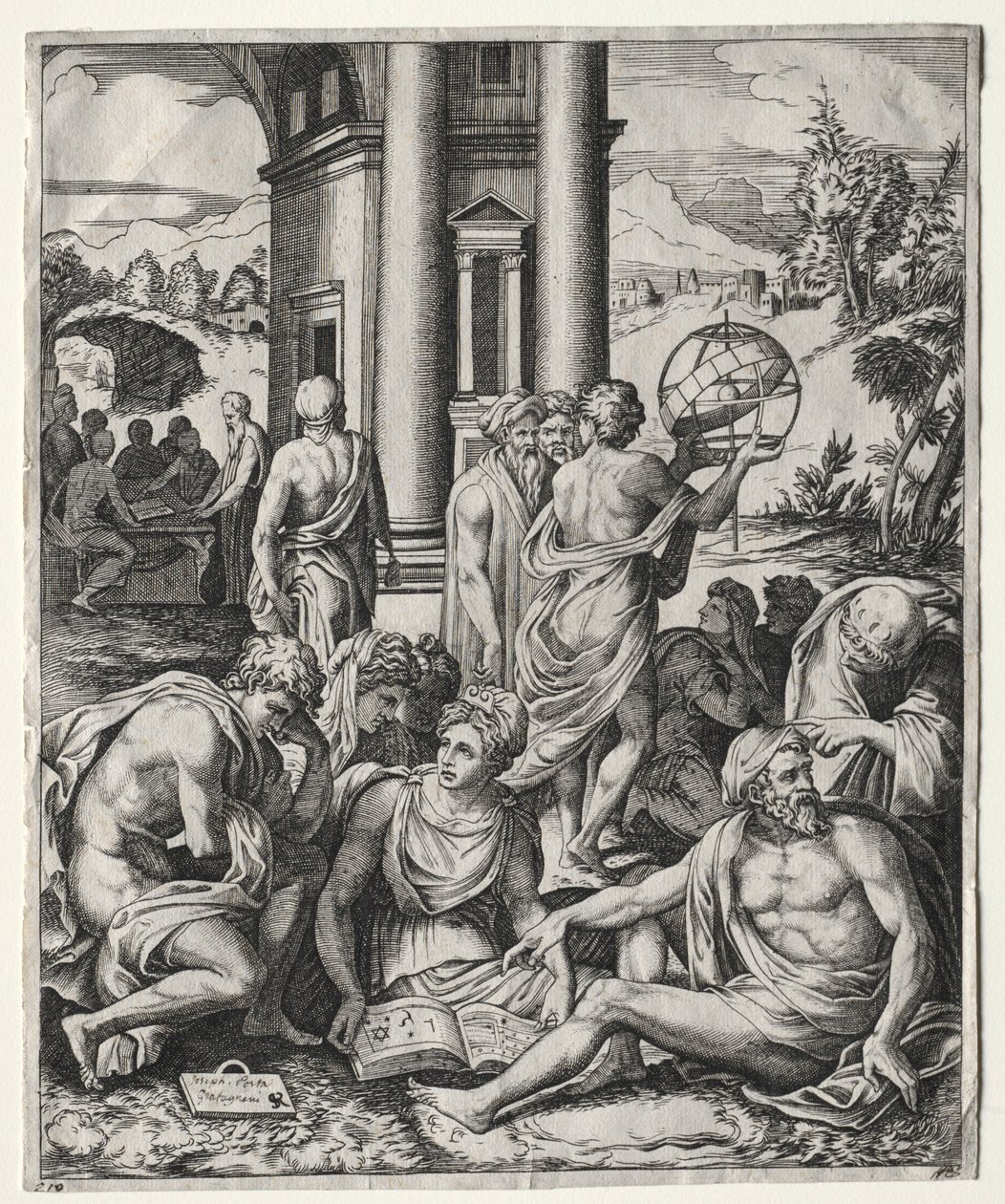 Shromáždění učenců, c. 15151527. od Marco Dente