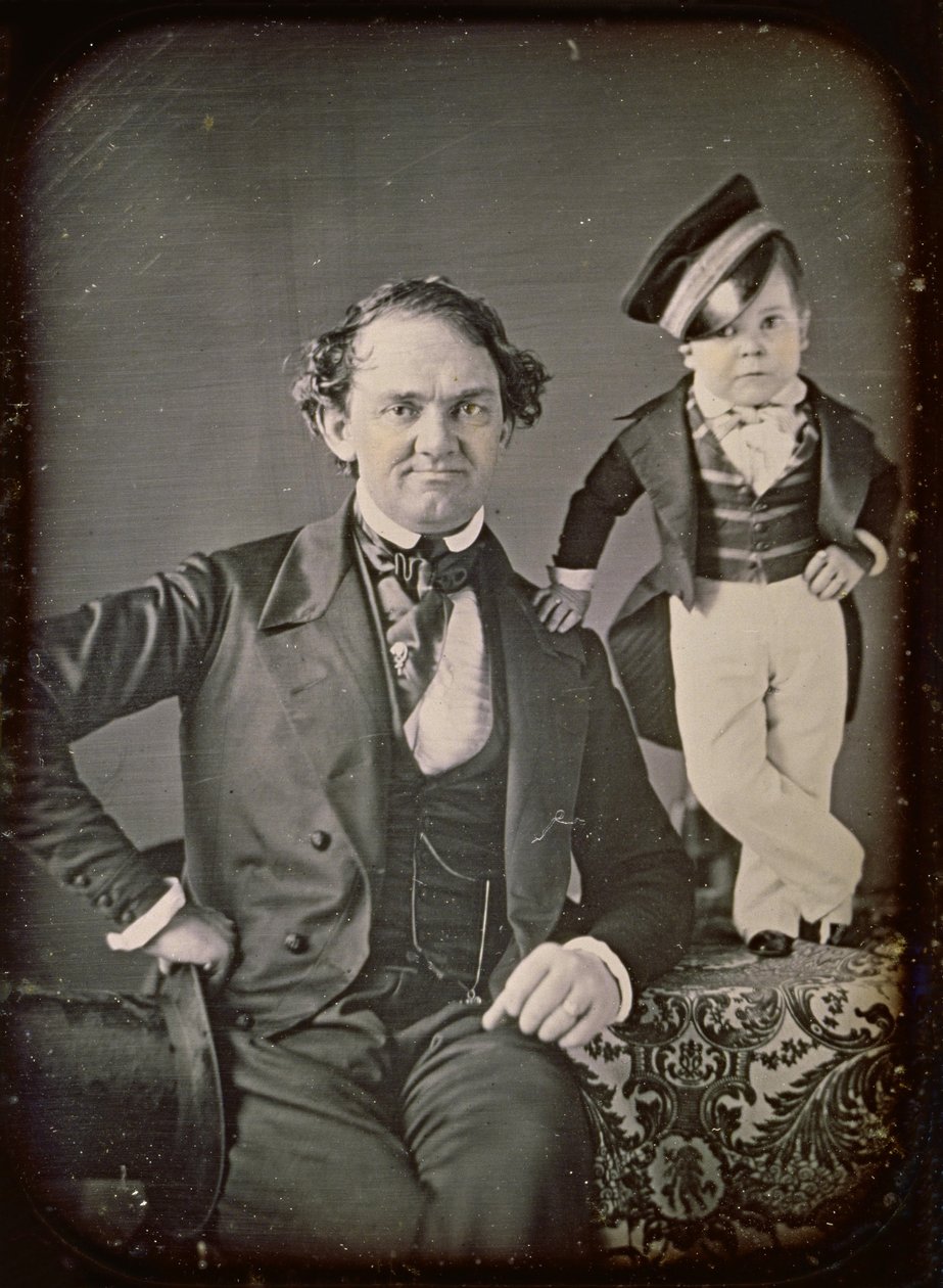 P.T. Barnum a generál Tom Thumb od Marcus Aurelius Root