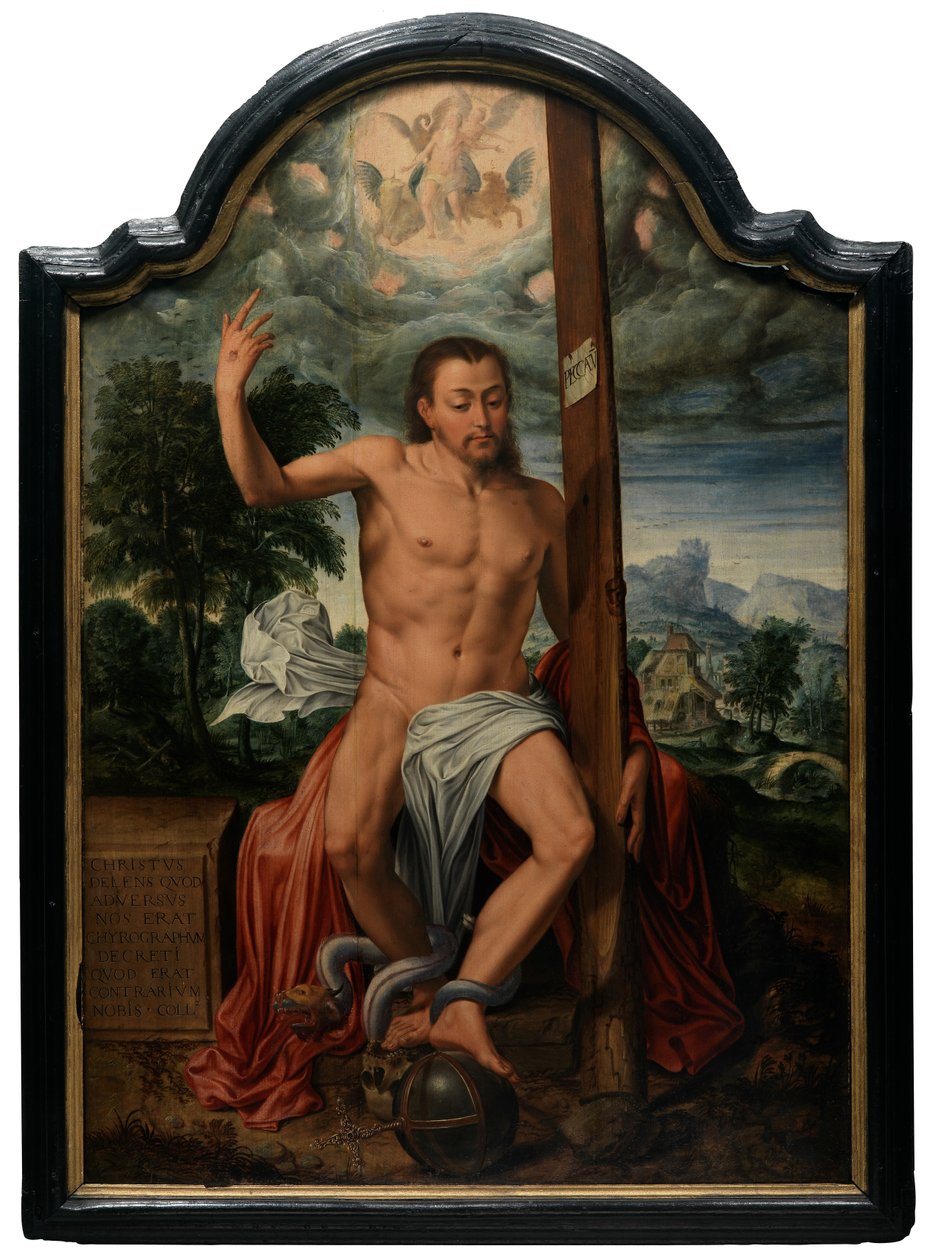 Triumfální Kristus (olej na panelu) od Marcus the Elder Gheeraerts