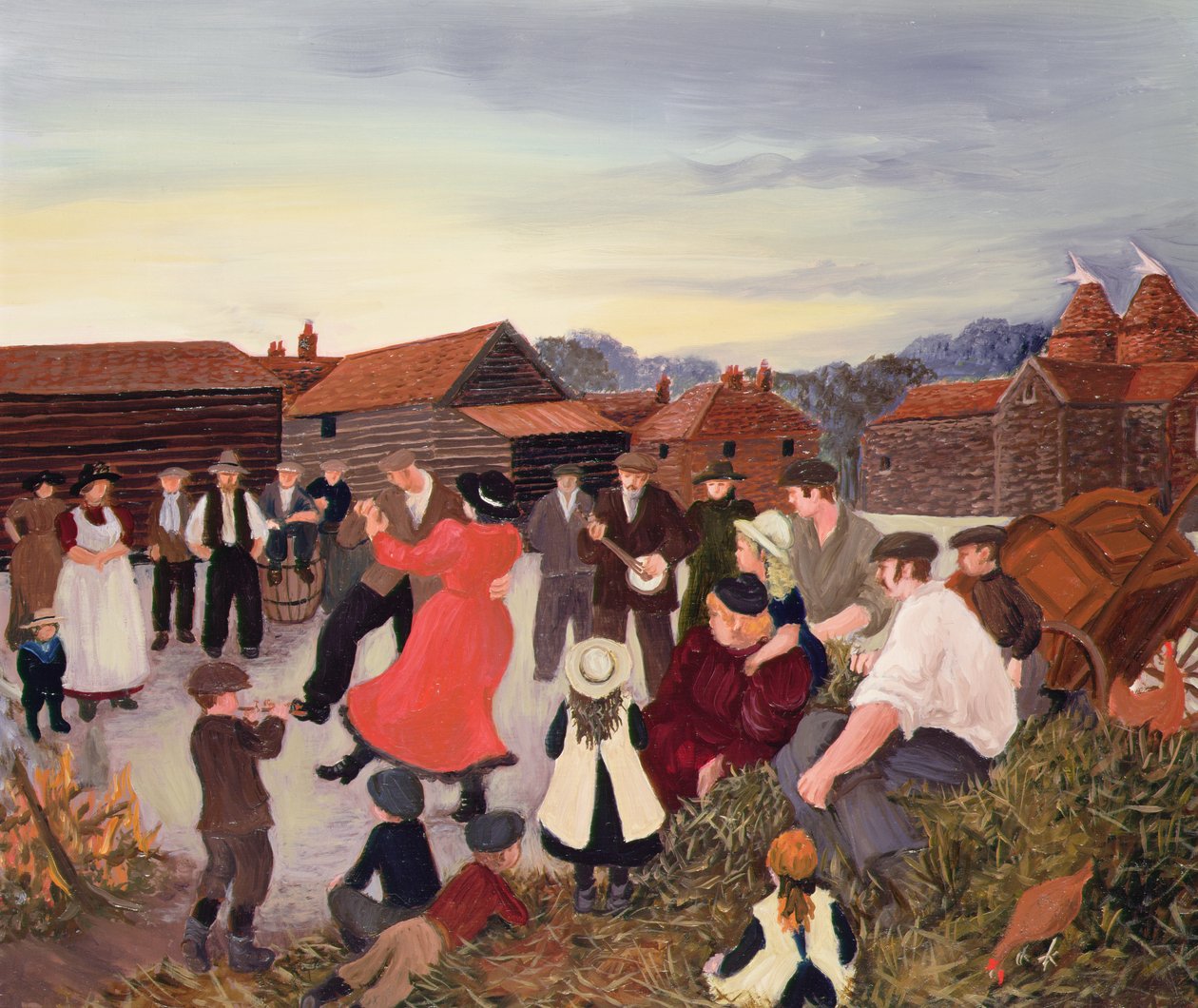 Hop Pickers Dance od Margaret Loxton
