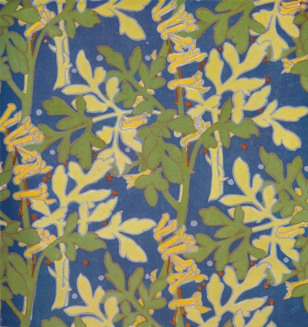 „Design for Block Printed Silk“, 1926 od Margery Tomlin
