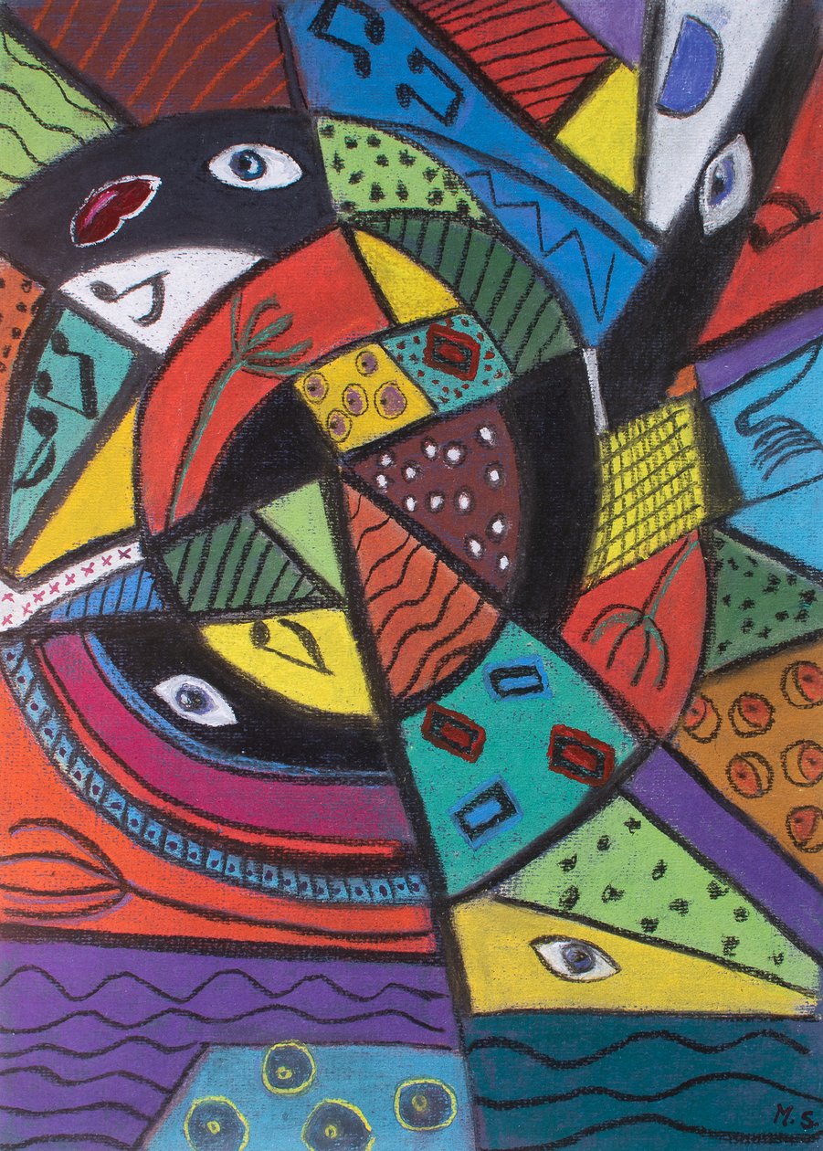 Moderní umění (The Senses) 2001 (pastel) od Margo Starkey