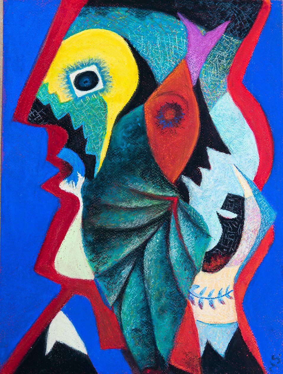 Po Picassovi, 2020 (pastel) od Margo Starkey