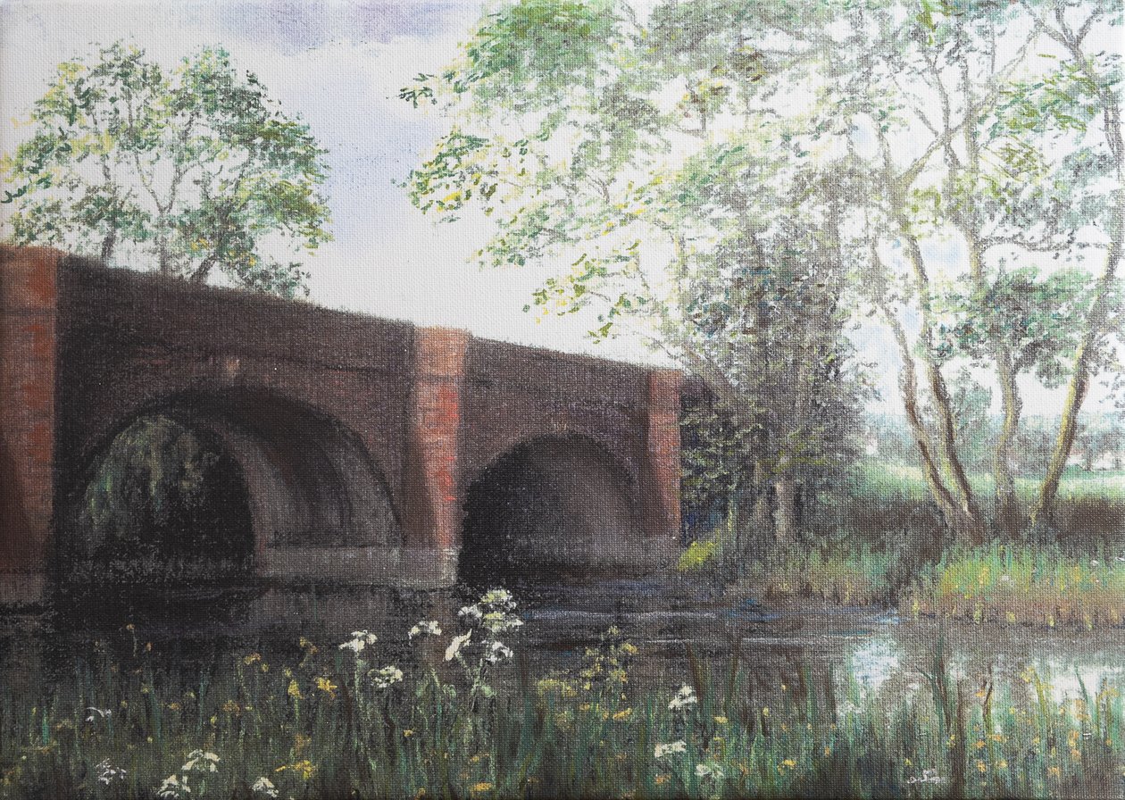Most Cookham Moor, 2022 (pastel) od Margo Starkey