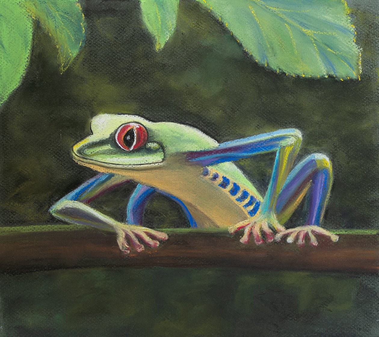 Rosnička, 2020 (pastel) od Margo Starkey