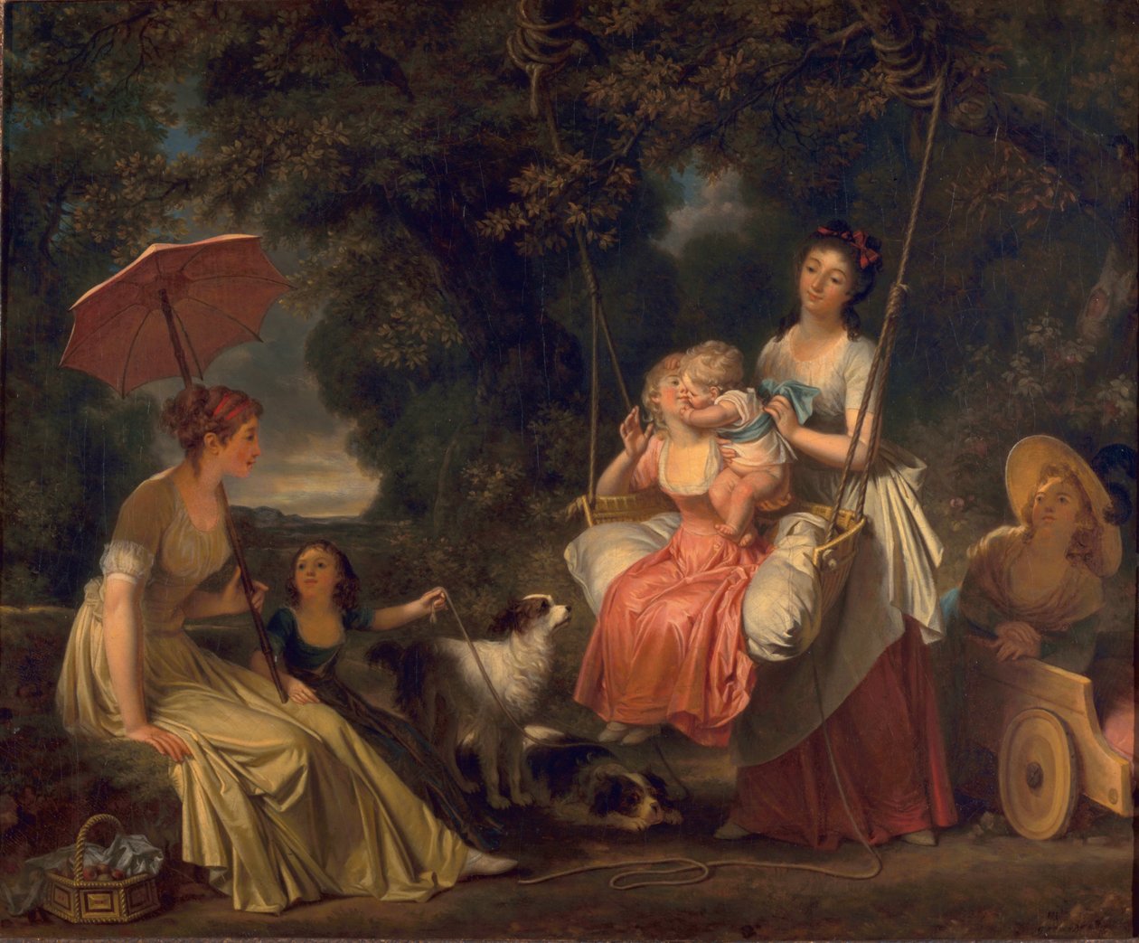 The Kiss of Innocence, or The Swing, c.1787-88 od Marguerite Gerard