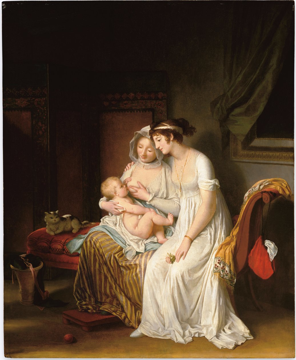 Mokrá sestra, kolem roku 1802 od Marguerite Gerard