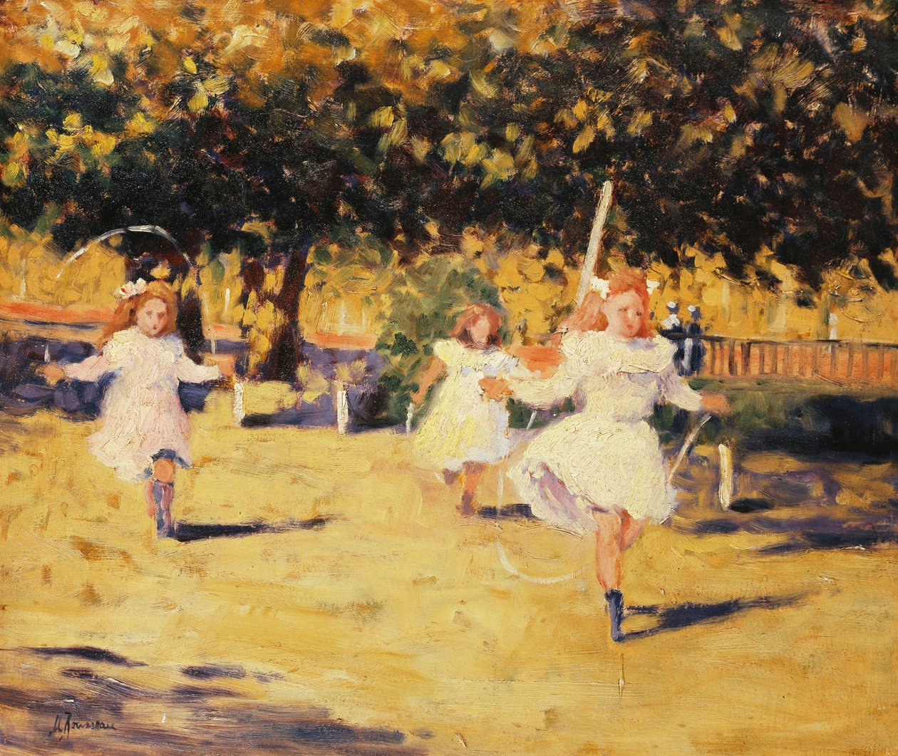 Dívky skákání přes švihadlo od Marguerite Rousseau