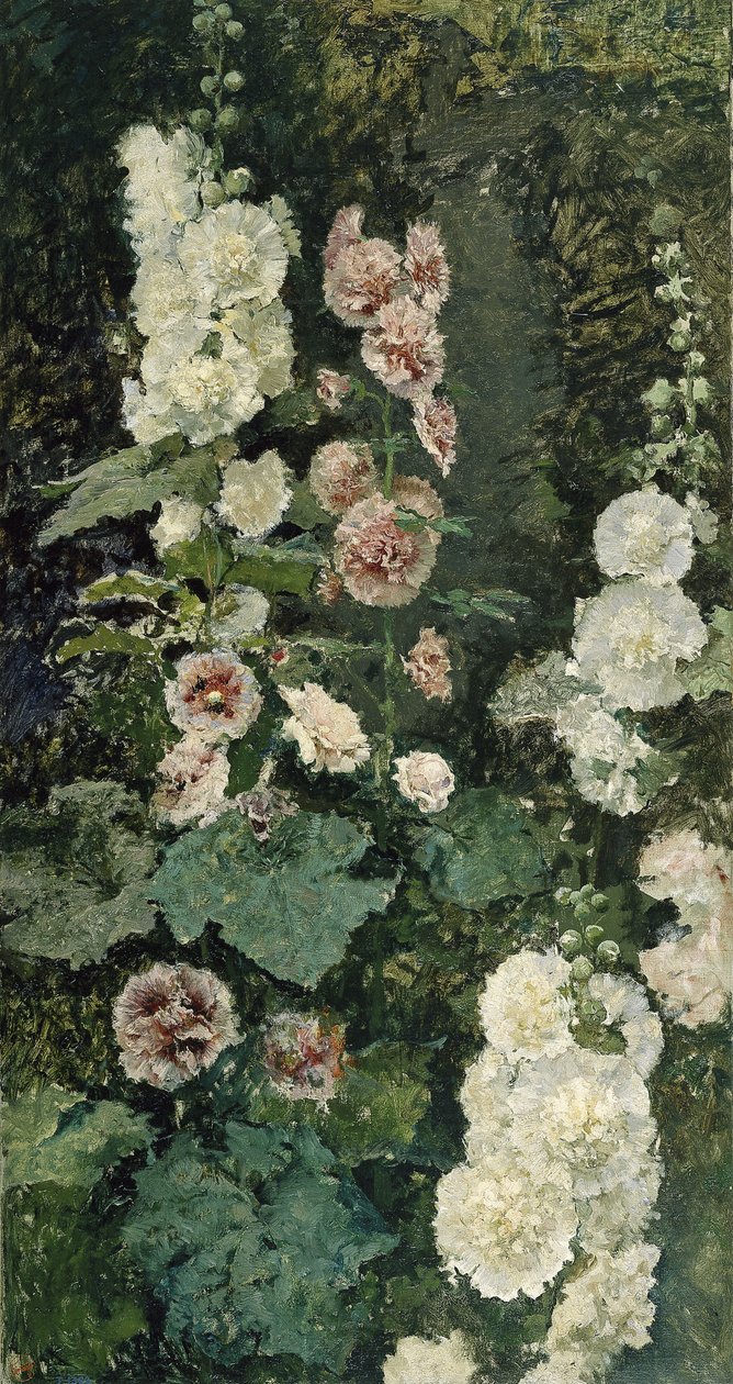 Hollyhocks, 1872 od Marià Fortuny