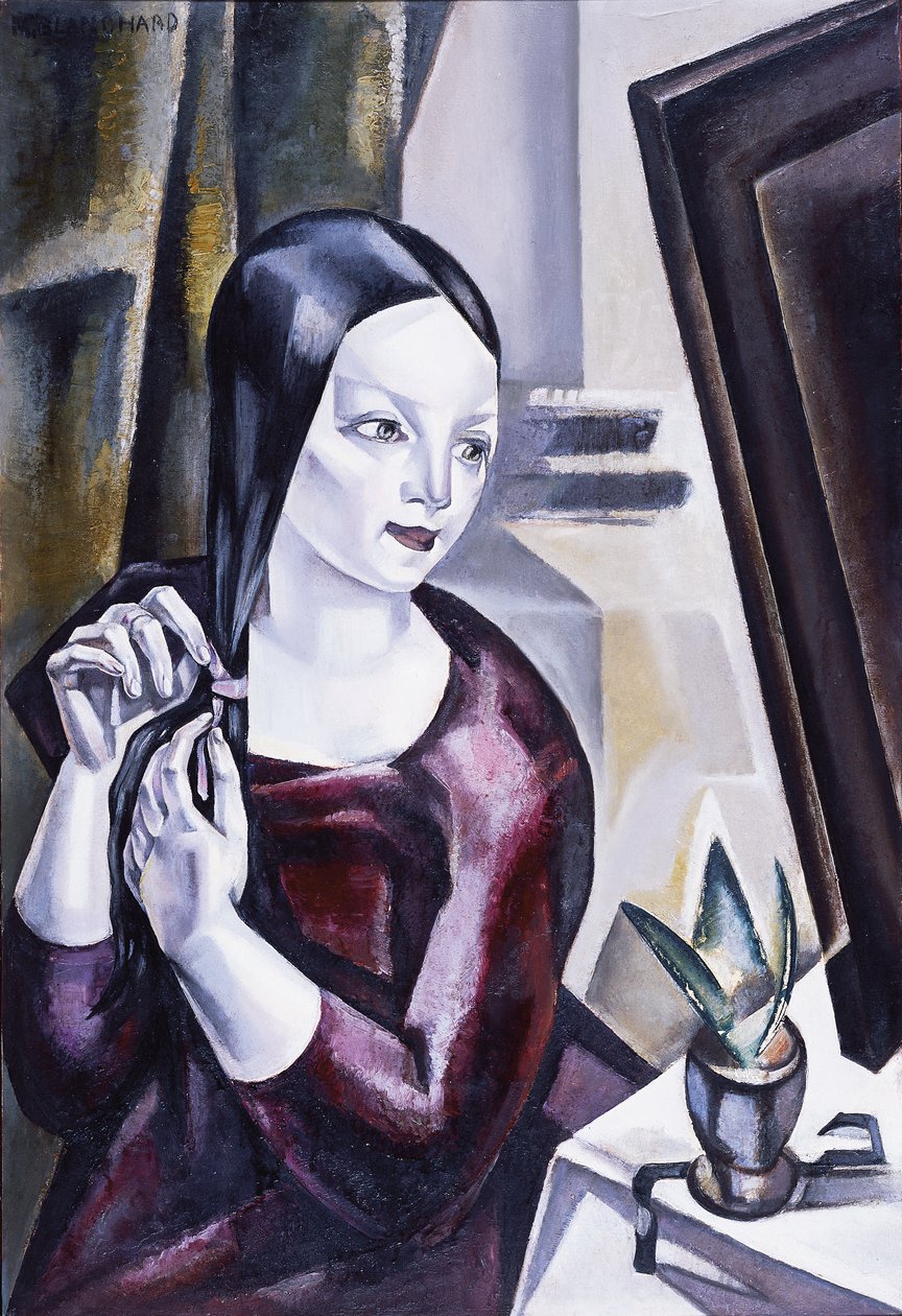 Žena před zrcadlem, 1922 od Maria Blanchard