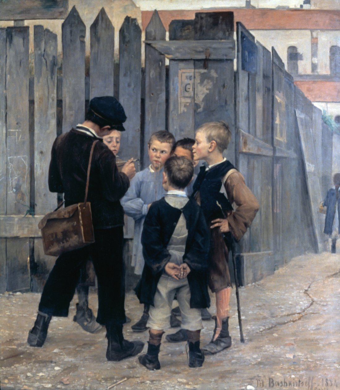"Setkání", 1884 od Maria Konstantinowka Bashkirtseff