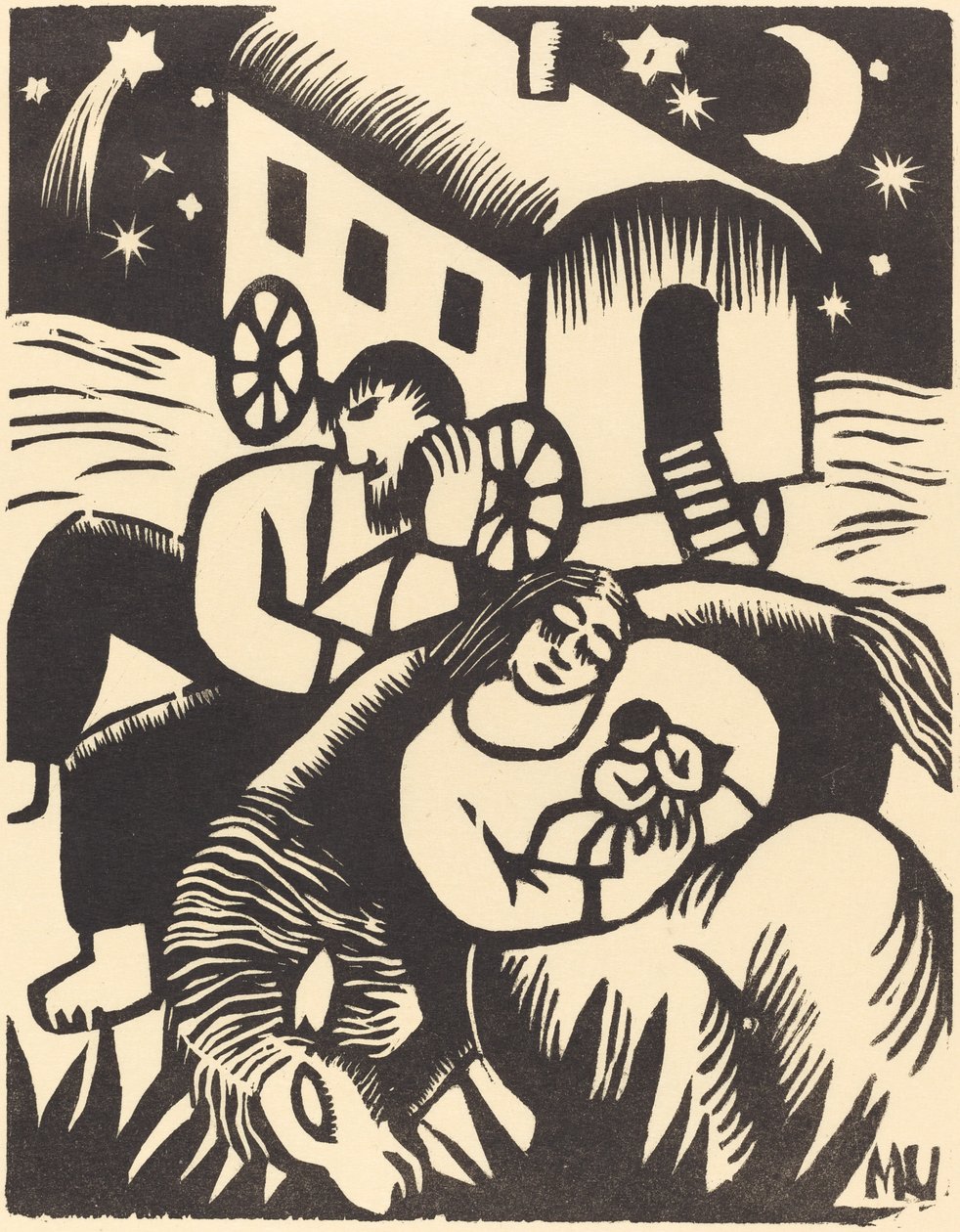 Odpočívající Cikáni, 1918. od Maria Uhden