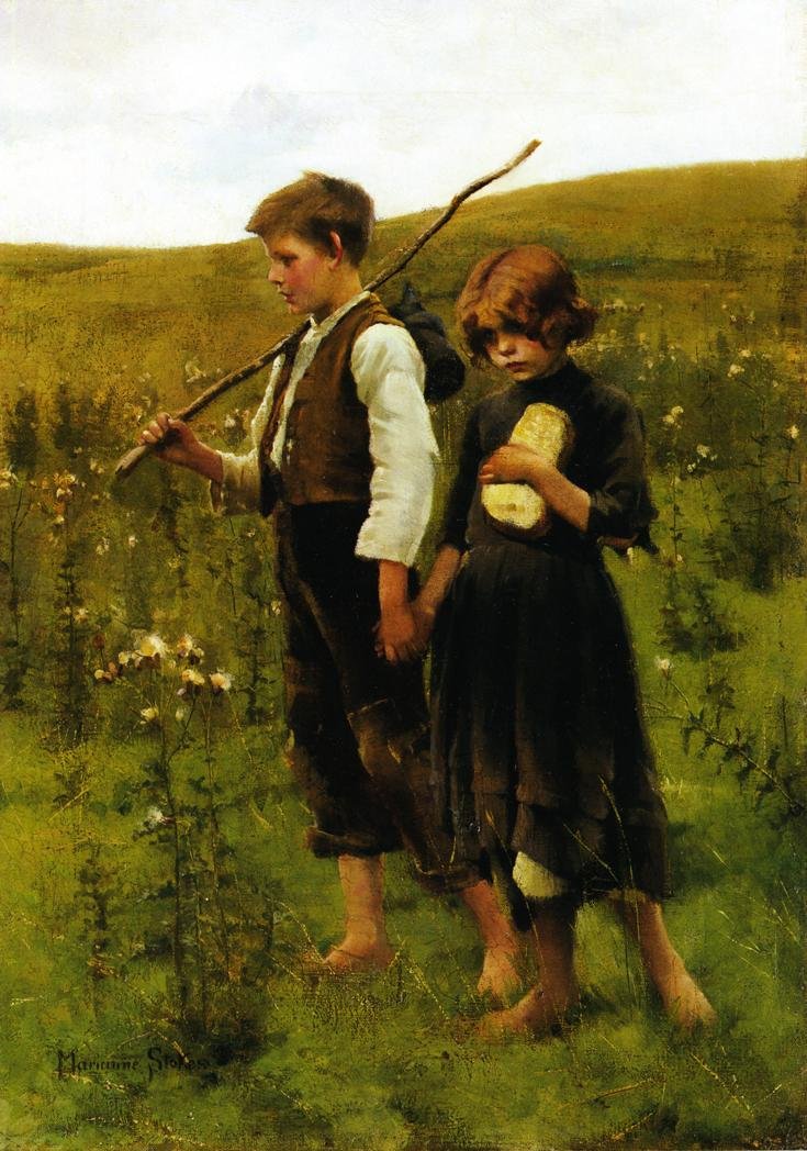 Na cestě do polí od Marianne Stokes