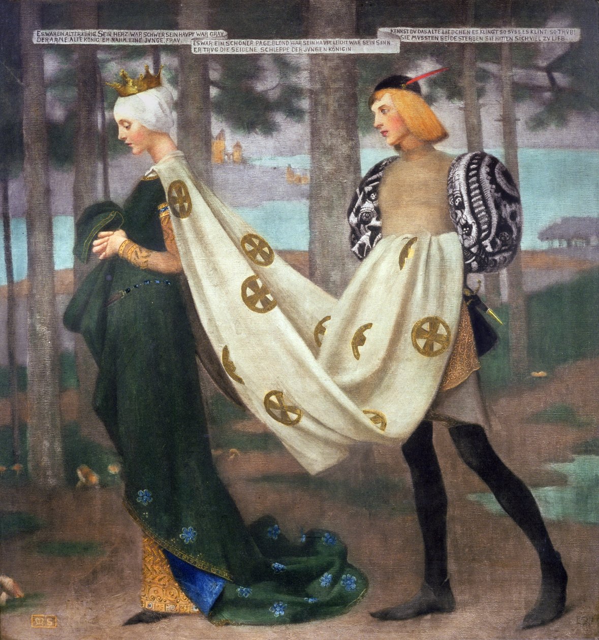 Královna a Page, 1896 od Marianne Stokes