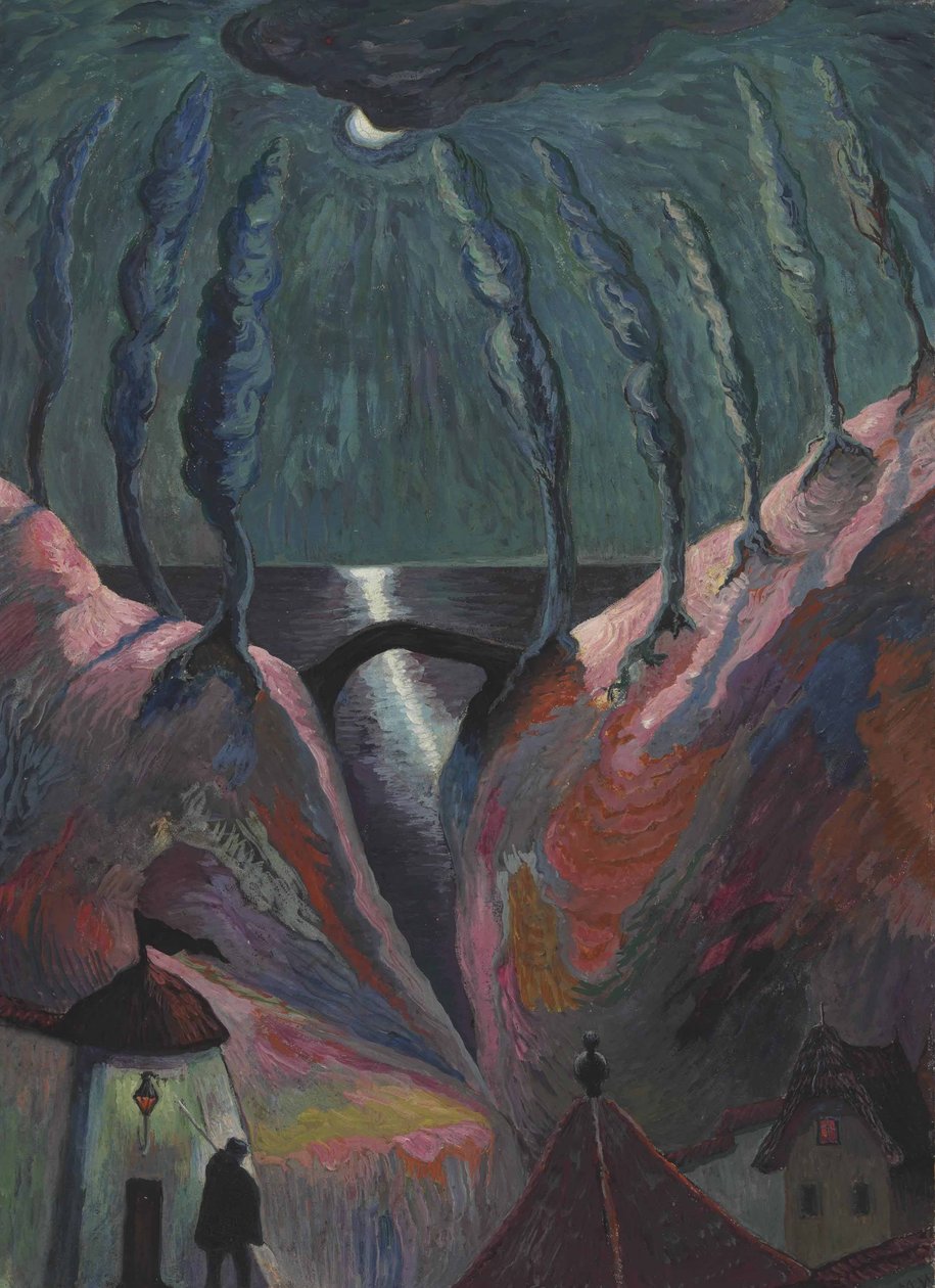 Fantastická noc, 1917. od Marianne von Werefkin