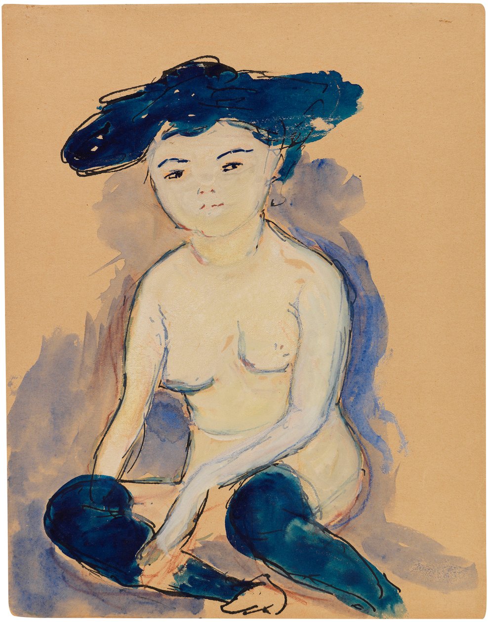 Helene s módním japonským účesem, 1909. od Marianne von Werefkin