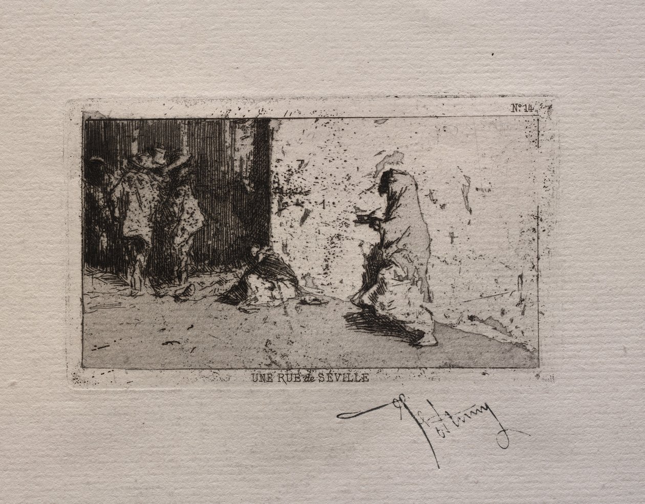 Ulice v Seville. od Mariano Fortuny y Carbó