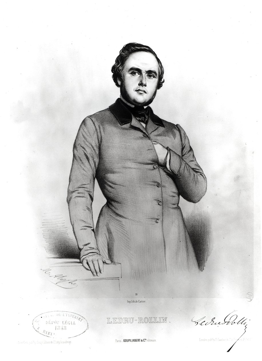 Portrét Alexandra Ledru-Rollina (1807-1874) od Marie Alexandre Alophe
