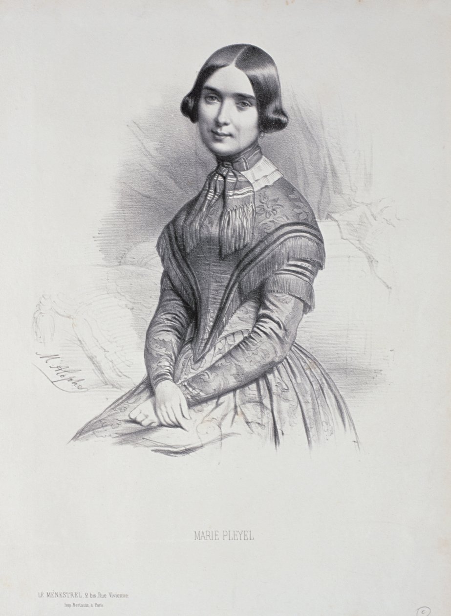 Portrét Marie Pleyelové (1811-75) od Marie Alexandre Alophe