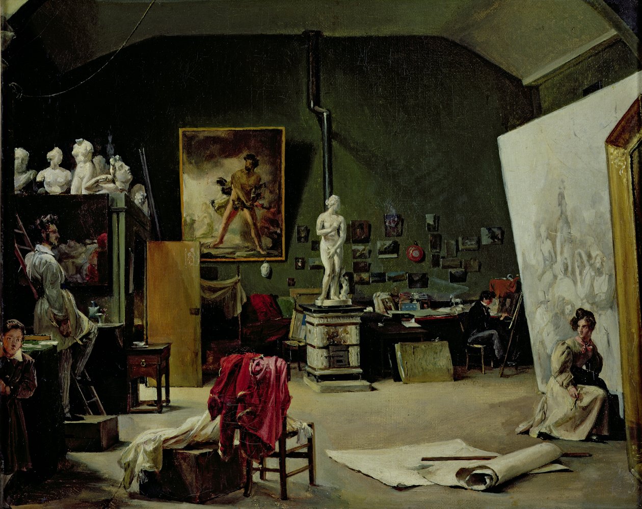 Studio Leona Cognieta (1794-1880) od Marie Amelie Cogniet