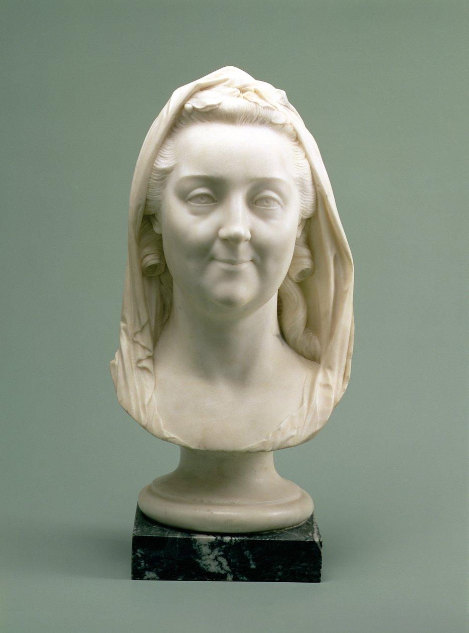 Portrétní busta Kateřiny II. (Velké) (1729-96), 70. léta 18. století (mramor) od Marie Anne Collot