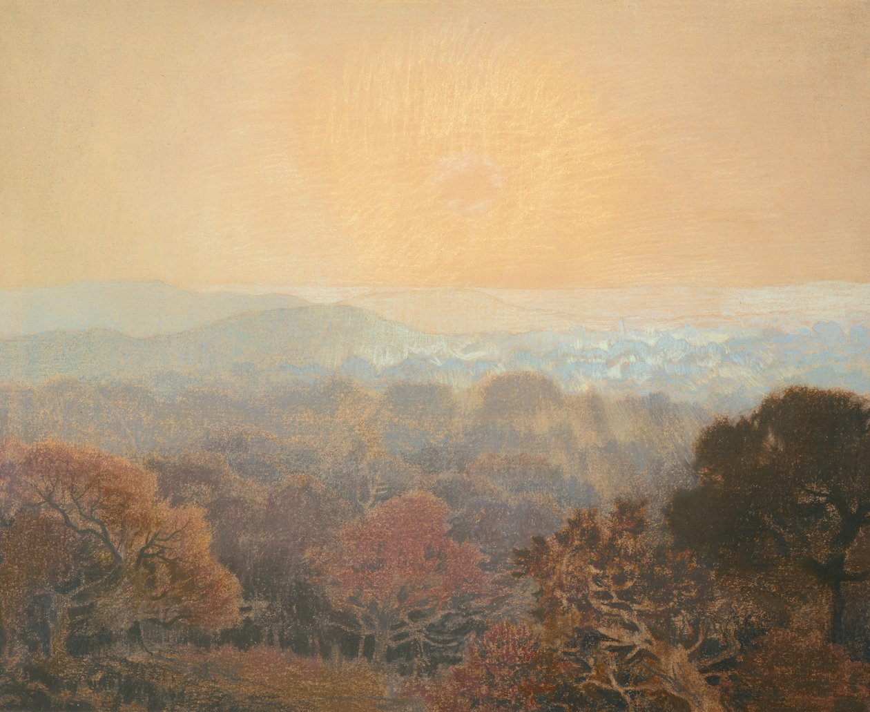 Krajina, kolem roku 1902 od Marie Auguste Emile Rene Menard