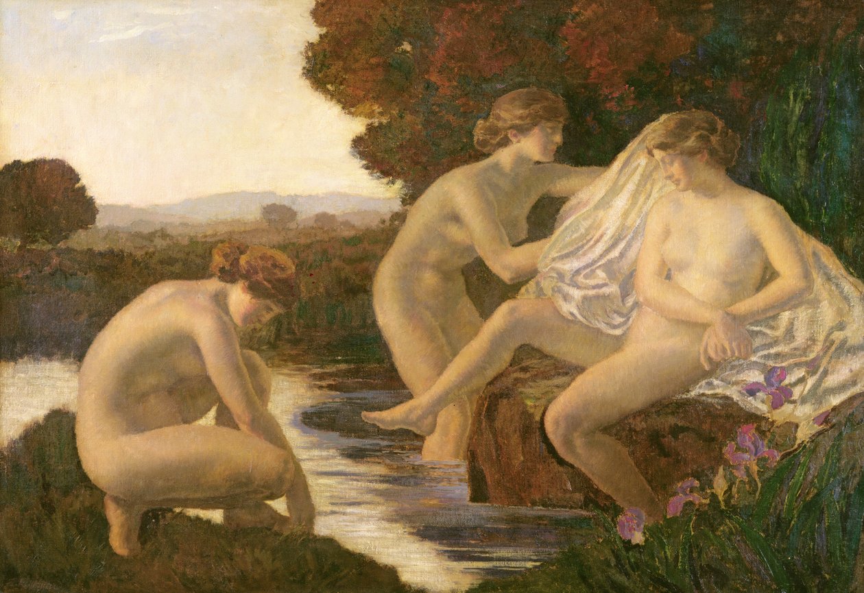 Koupel Diany, 1920 od Marie Auguste Emile Rene Menard