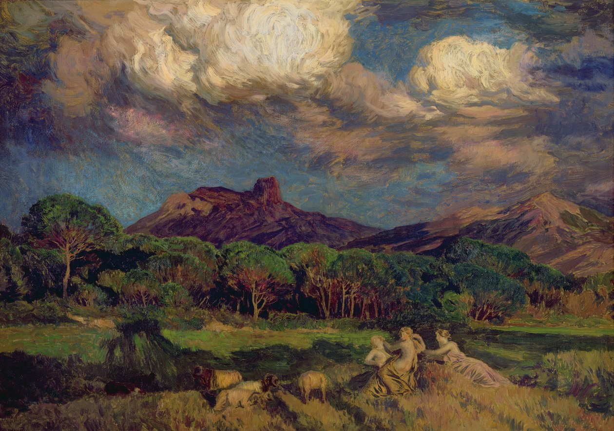 Dryády od Marie Auguste Emile Rene Menard