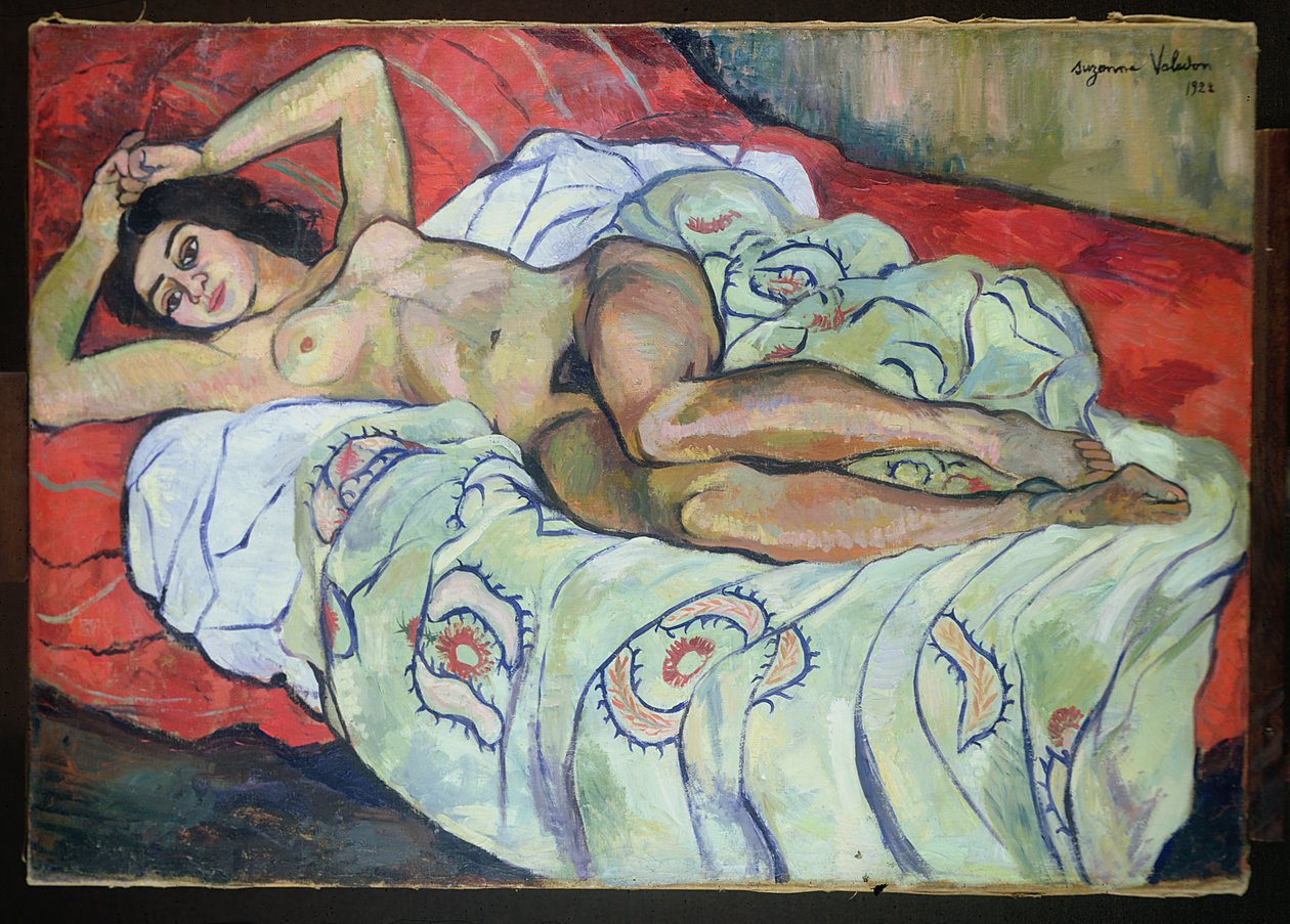 Nahá žena ležící od Marie Clementine (Suzanne) Valadon