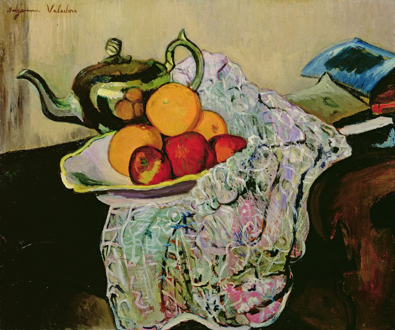 Zátiší s konvicí a ovocem od Marie Clementine (Suzanne) Valadon