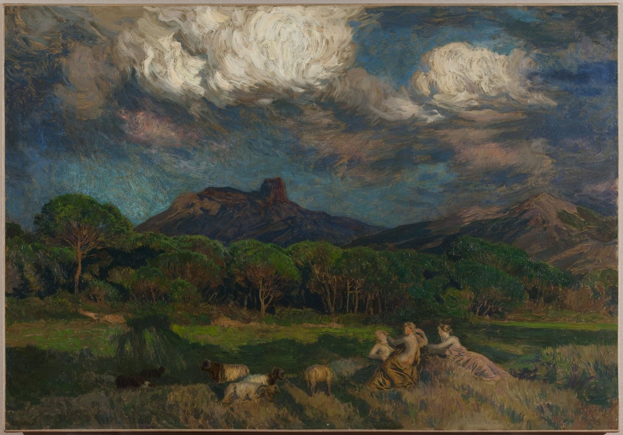 Dryády od Marie Auguste Emile Rene Menard