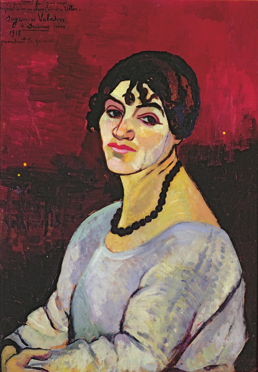 Autoportrét, 1918 od Marie Clementine (Suzanne) Valadon