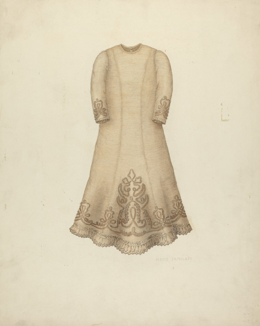 Kojenecké šaty, c. 1938. od Marie Famularo