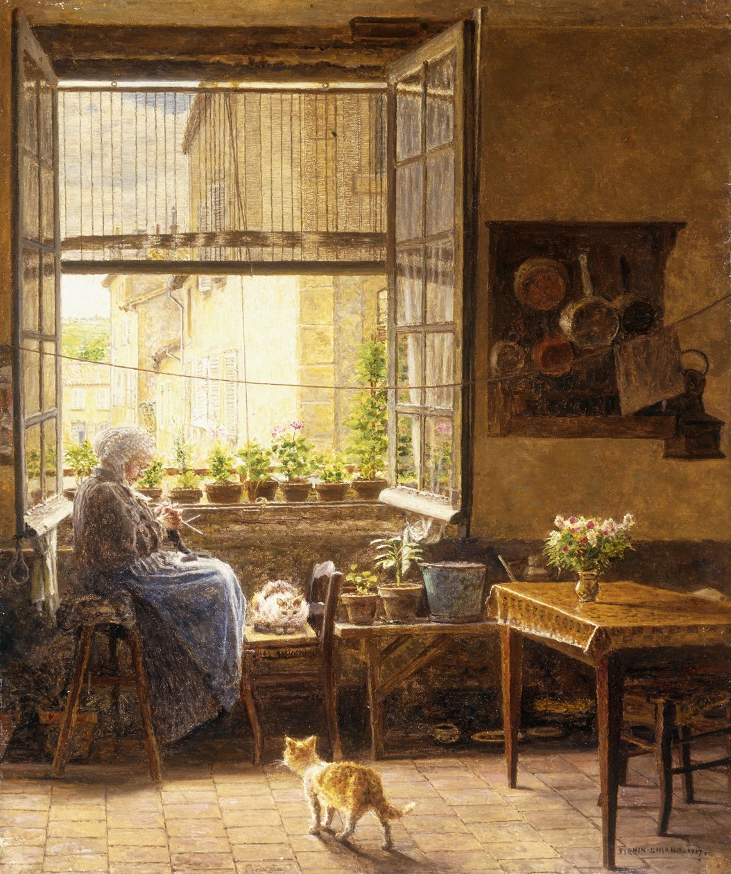 Tiché odpoledne, 1917 od Marie Francois Firmin Girard