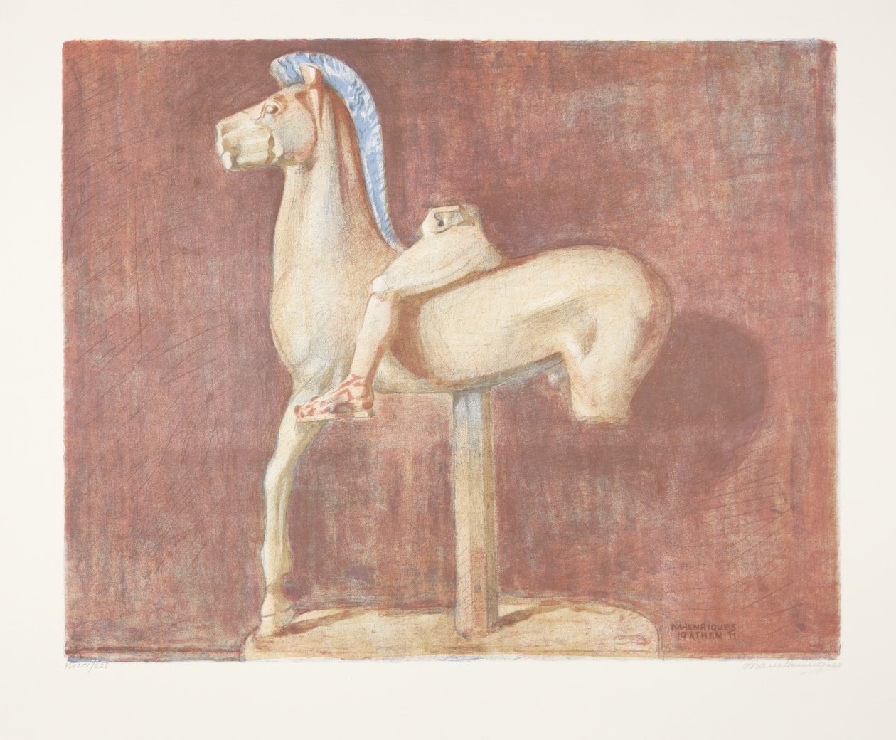 Archaická řecká jezdecká socha (Athény) od Marie Henriques