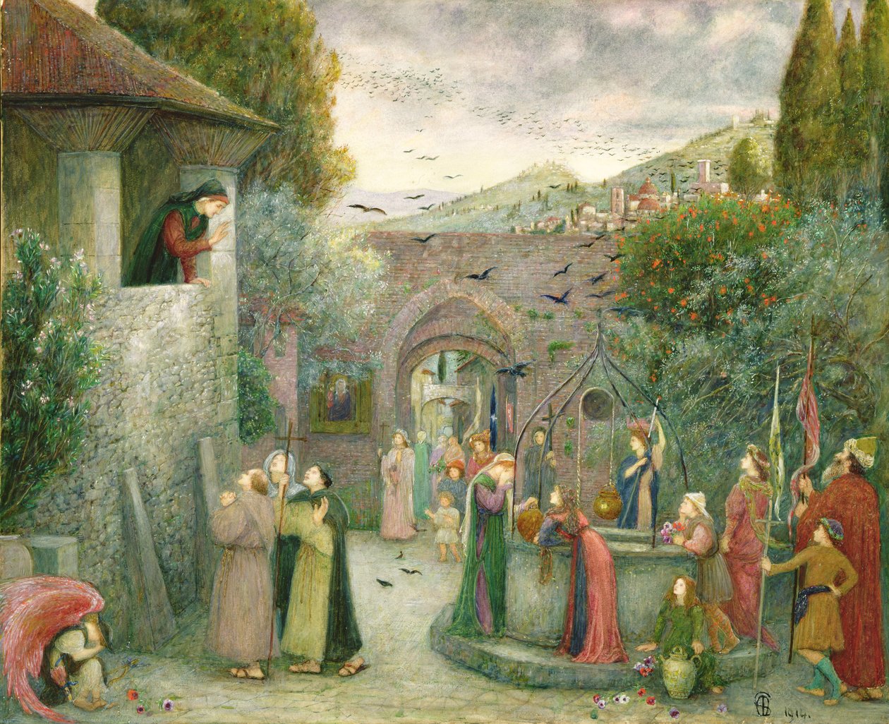 Pilgrim Folk od Marie Spartali Stillman