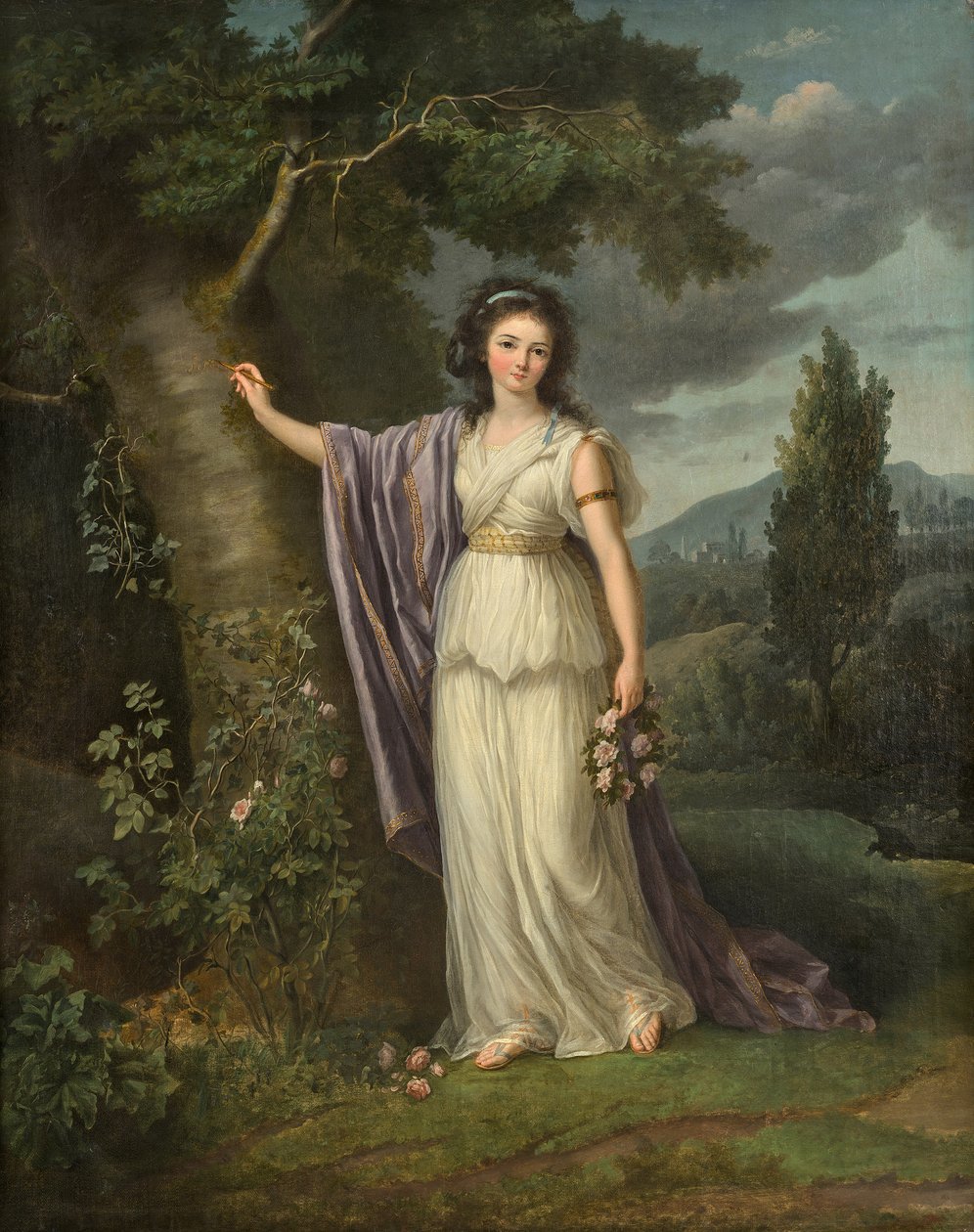 Portrét Mlle de Genlis od Marie Victoire Lemoine