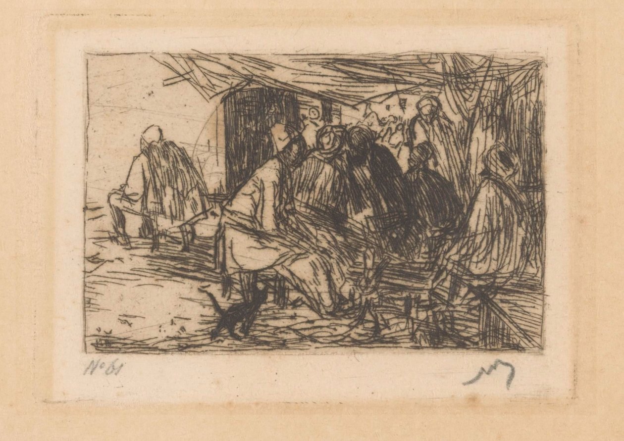 Kavárna v Konstantinopoli od Marius Bauer (signed by artist)