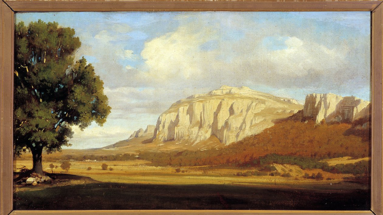 Pohled na masiv Sainte Baume od Marius Engaliere